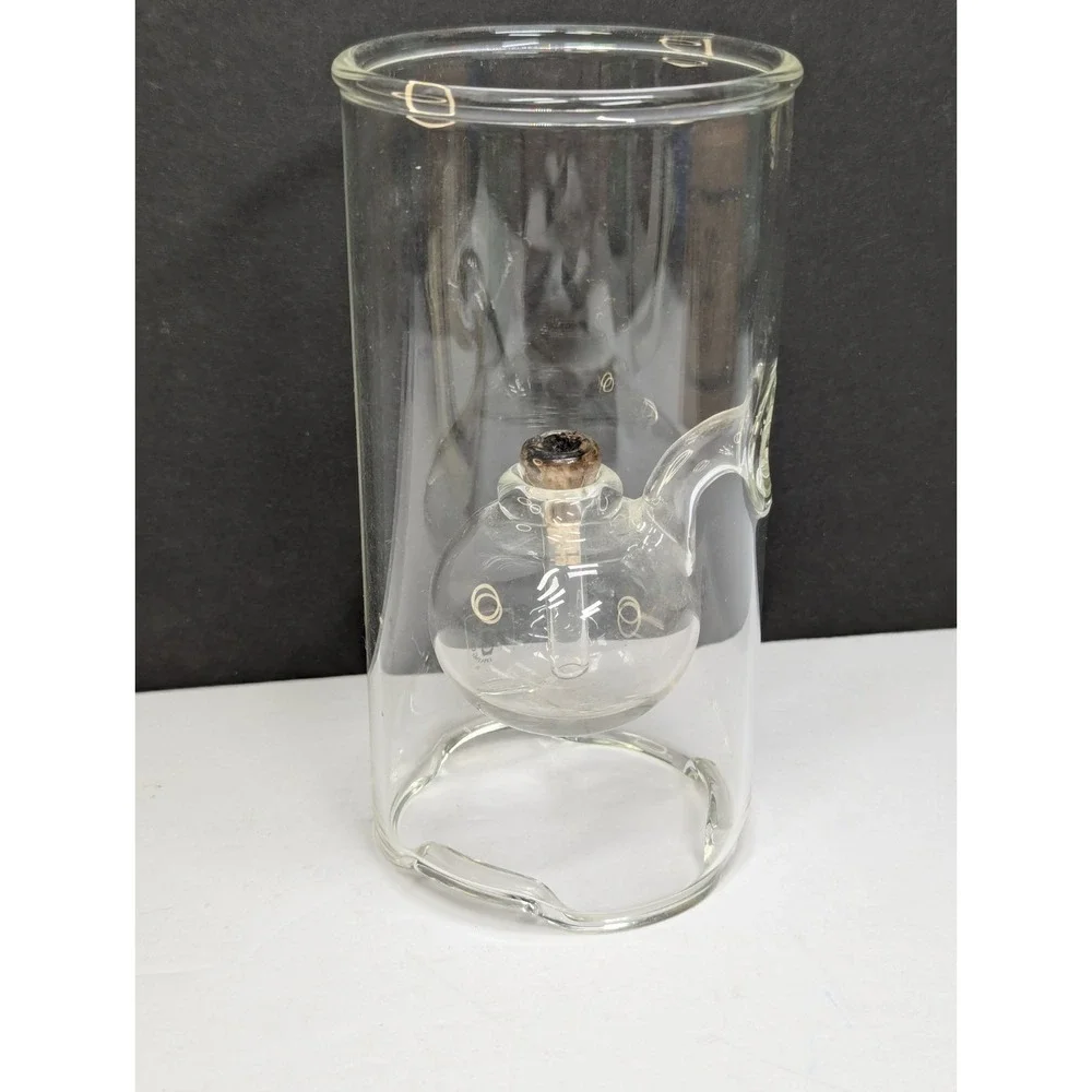 VTG Wolfard Glass Oil Lamp Hand blown 6